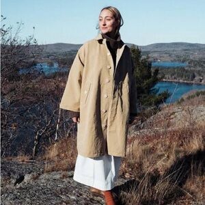 Rudy Jude Grosgrain Trench Coat, Sage, size Small, BNWT